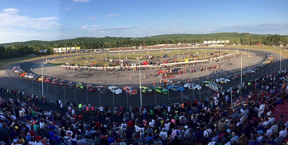The starting grid for the 2016 Oxford 250